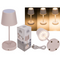 Rosafarbene Tisch-Lampe mit LED,