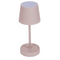 Rosafarbene Tisch-Lampe mit LED,
