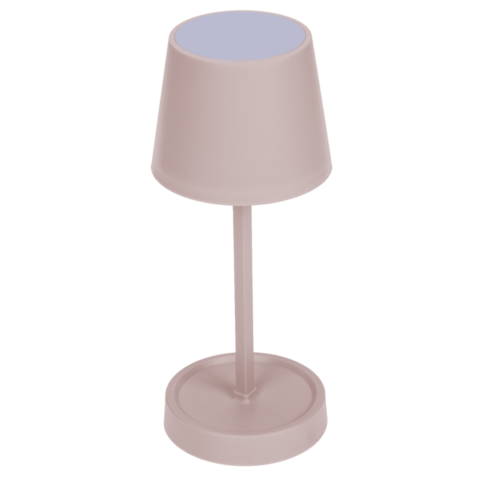 Rosafarbene Tisch-Lampe mit LED,