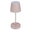 Rosafarbene Tisch-Lampe mit LED,