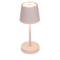 Rosafarbene Tisch-Lampe mit LED,