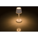 Rosafarbene Tisch-Lampe mit LED,