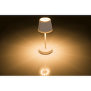 Rosafarbene Tisch-Lampe mit LED,
