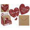 Herzförmige Geschenkkarte, Puzzle, Love,