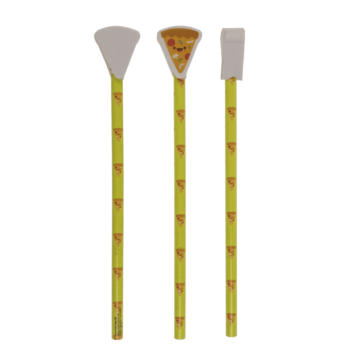 Bleistift mit Radiergummi, Fast Food,