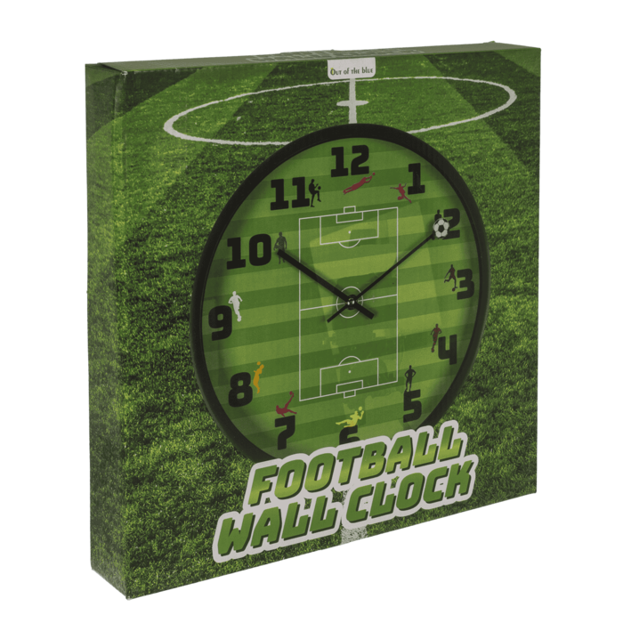 Wanduhr, Fußball, 30 x 30 x 4,5 cm,