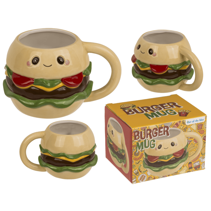 Becher, Kawaii Burger, aus Dolomit,