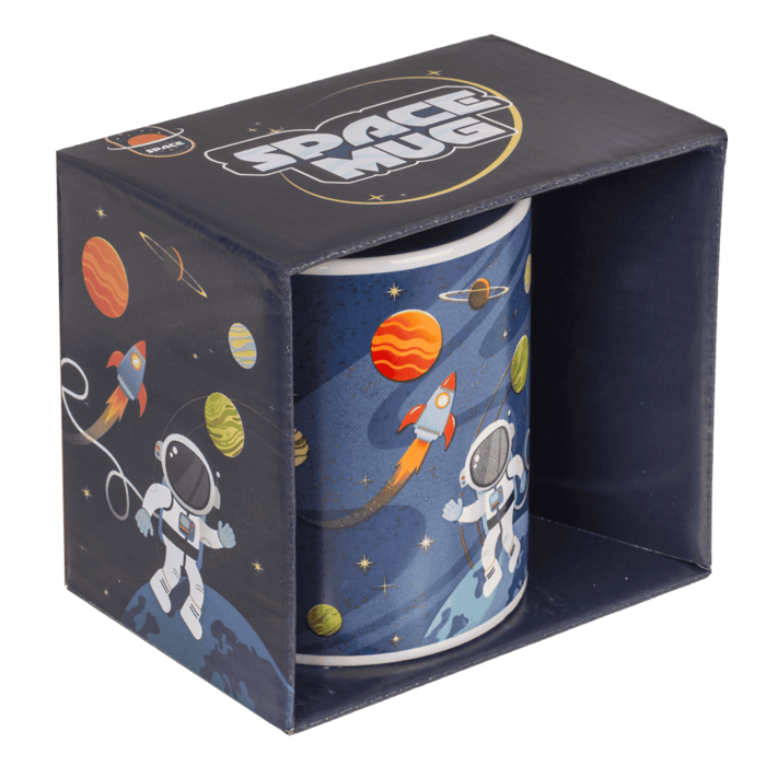 Becher, Space, aus Steingut, 8 x 10 cm,