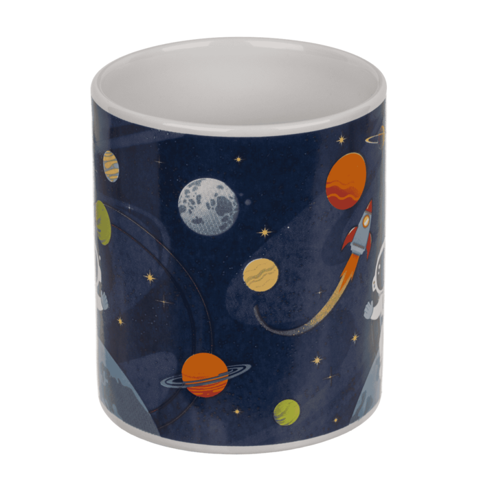 Becher, Space, aus Steingut, 8 x 10 cm,