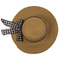 Strohhut mit karierter Schleife, Classic,