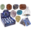Chakra Steine, 7er Set im Organza-Säckchen,