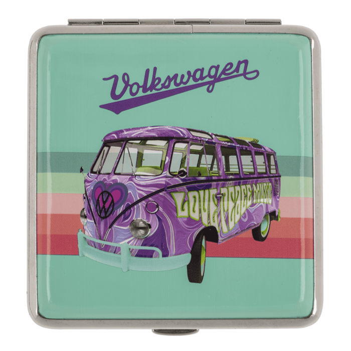 Metall-Zigarettenetui, VW, 10 x 9,5 cm,