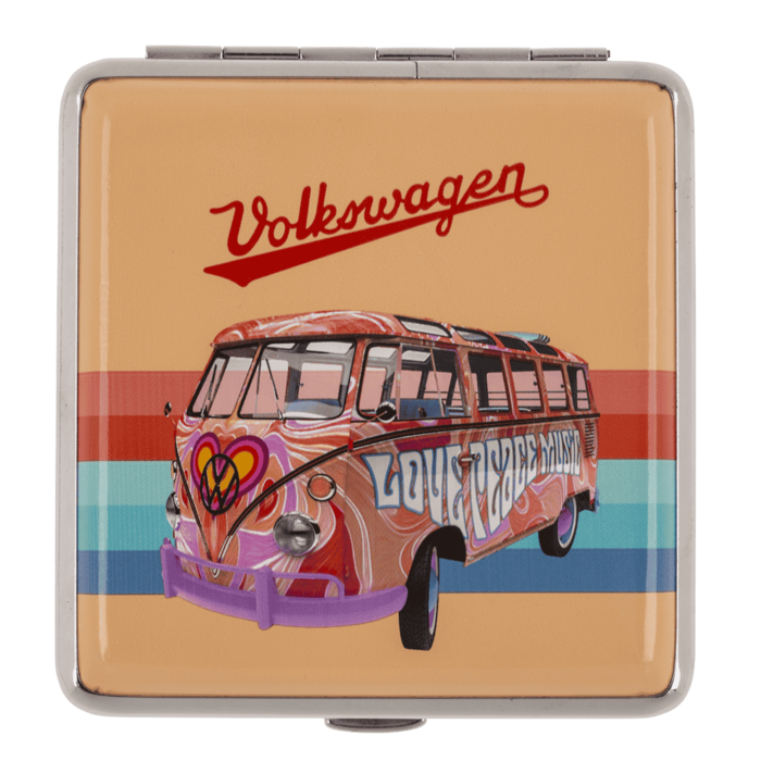 Metall-Zigarettenetui, VW, 10 x 9,5 cm,