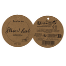 Strohhut mit karierter Schleife, Classic,