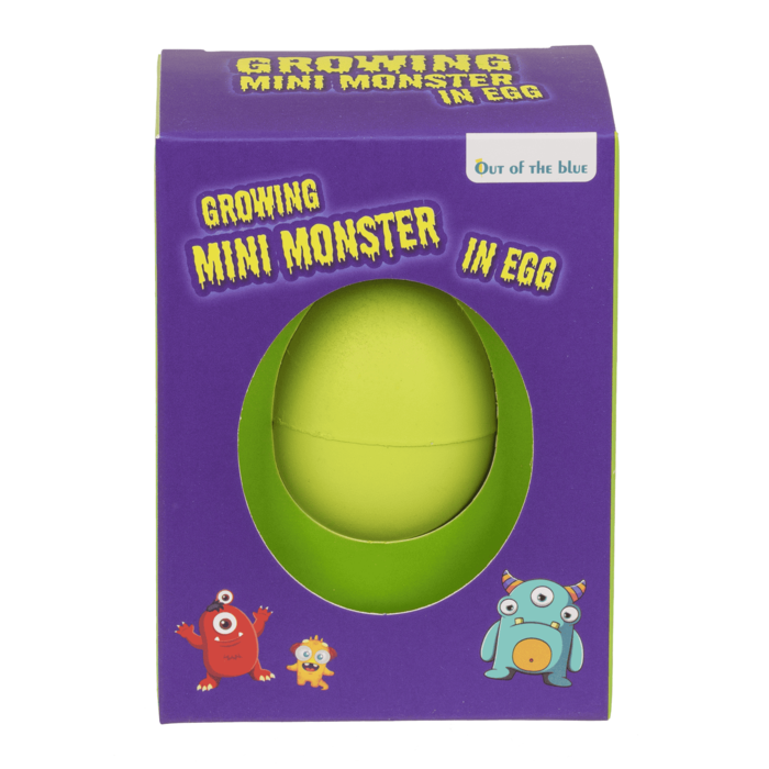 Wachsendes Mini-Monster im Ei, 6,5 cm,