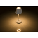 Graue Tisch-Lampe mit LED,