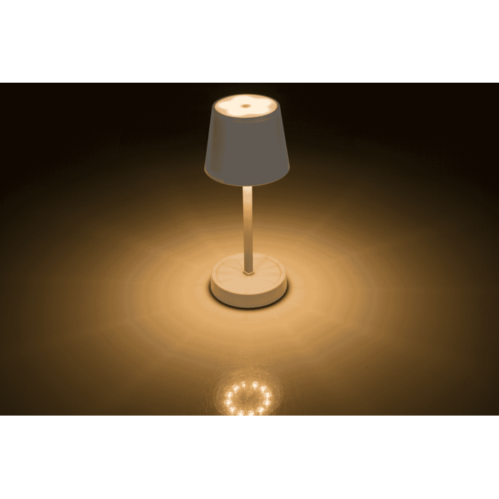 Graue Tisch-Lampe mit LED,