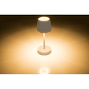 Graue Tisch-Lampe mit LED,