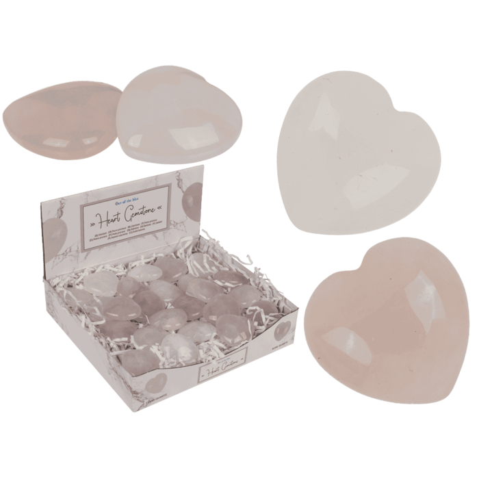 Edelstein, Herz, 4 cm,