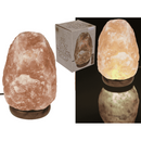 LED-Salzkristall-Lampe, warmweiß,