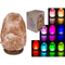 LED-Salzkristall-Lampe, farbwechselnd,
