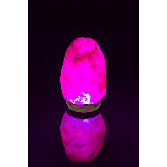 LED-Salzkristall-Lampe, farbwechselnd,
