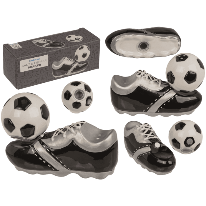 Salz- & Pfefferstreuer, Fußball & Schuh,