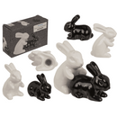 Salz- & Pfefferstreuer, Hasen, 11 x 4,5 x 8 cm,