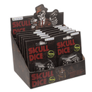 Würfel, Totenkopf,  leuchtet im Dunkeln,