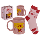 "Geschenkset, World's Best Mom, Becher und Socken,"