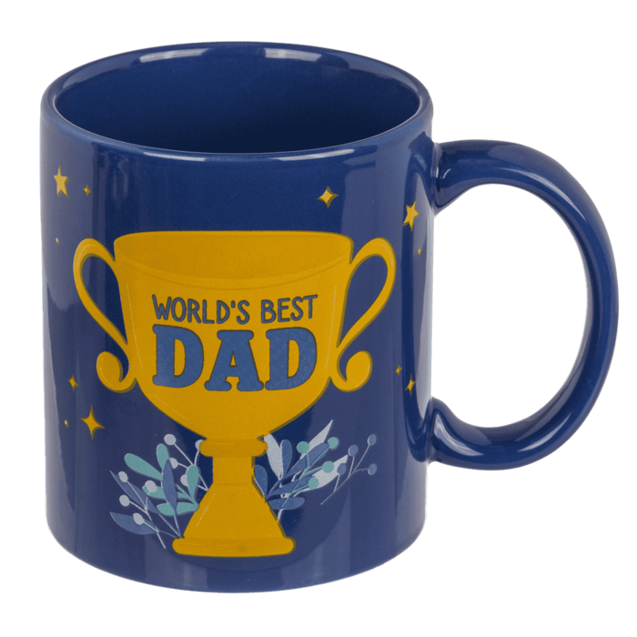 "Geschenkset, World's Best Dad, Becher und Socken,"