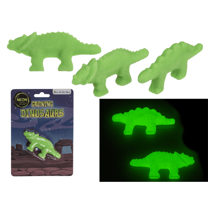 Wachsender Dinosaurier, Glow in the Dark,