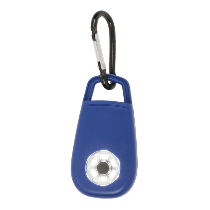 Taschenalarm mit LED & Karabinerhaken,
