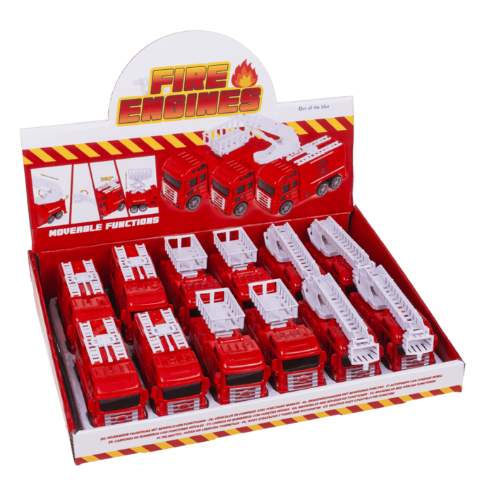 Feuerwehr-Fahrzeuge, mit beweglichen Funktionen,