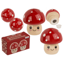 Salz-& Pfefferstreuer, Kawaii Pilze, 5 x 5 x 5 cm,