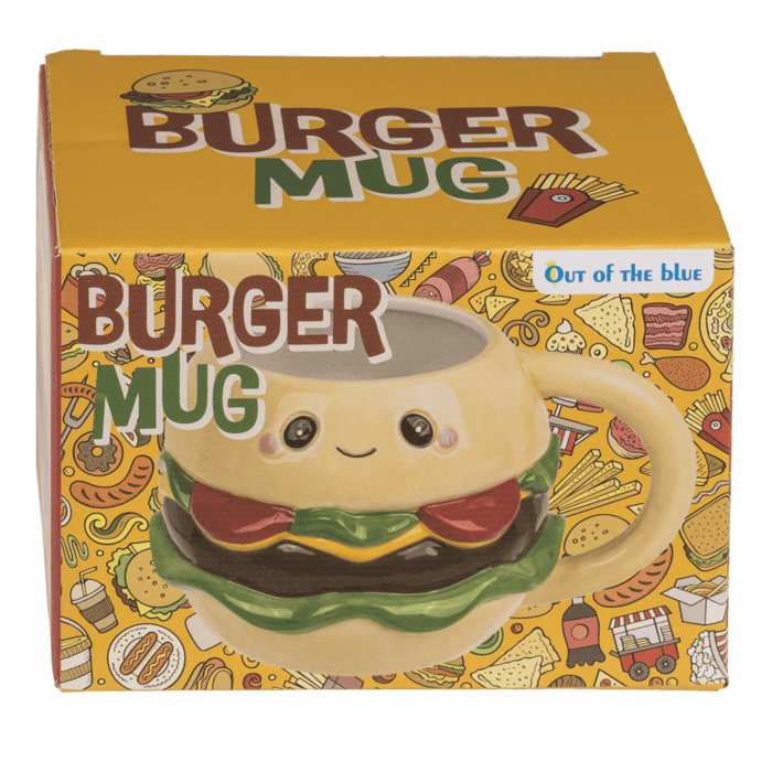 Becher, Kawaii Burger, aus Dolomit,