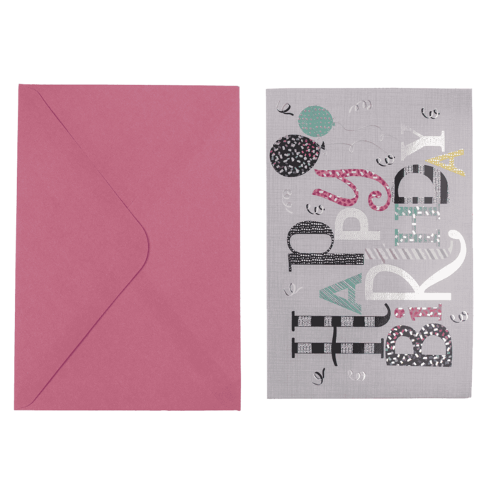 Pop-Up Geschenkkarte, Happy Birthday,