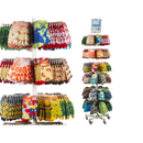 Bodendisplay, Drehständer, 6 Ringe á 8 Haken,