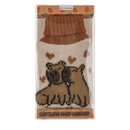Handwärmer, Wärmflasche mit Stricküberzug,