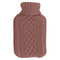 Wärmflasche mit Stricküberzug, Zopfmuster,