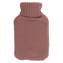 Wärmflasche mit Stricküberzug, Zopfmuster,