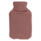 Wärmflasche mit Stricküberzug, Zopfmuster,