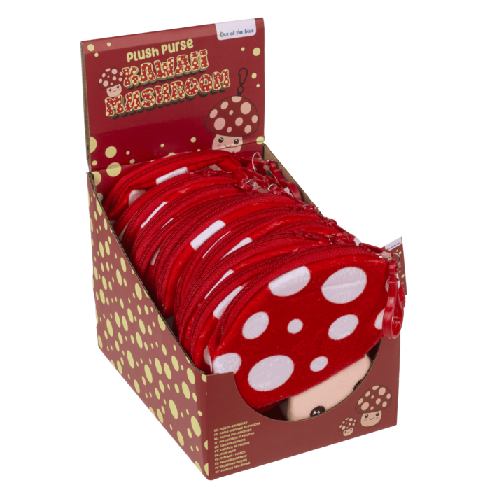 Plüsch-Geldbörse, Kawaii Pilz,