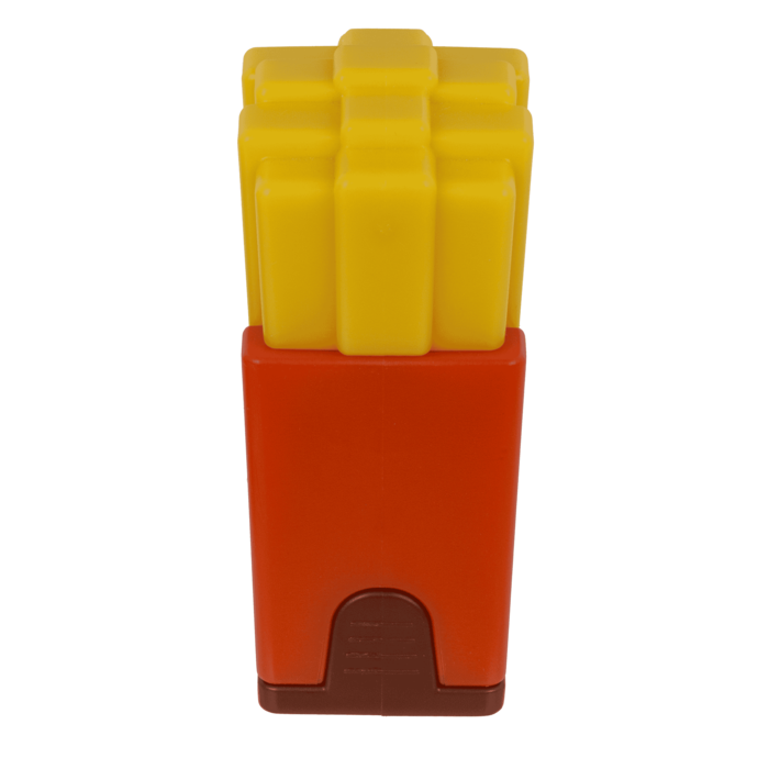 "Radiergummi und Doppelanspitzer, ""Pommes"""