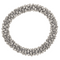 Textil-Haarband/Armband mit Kunststoffperlen,