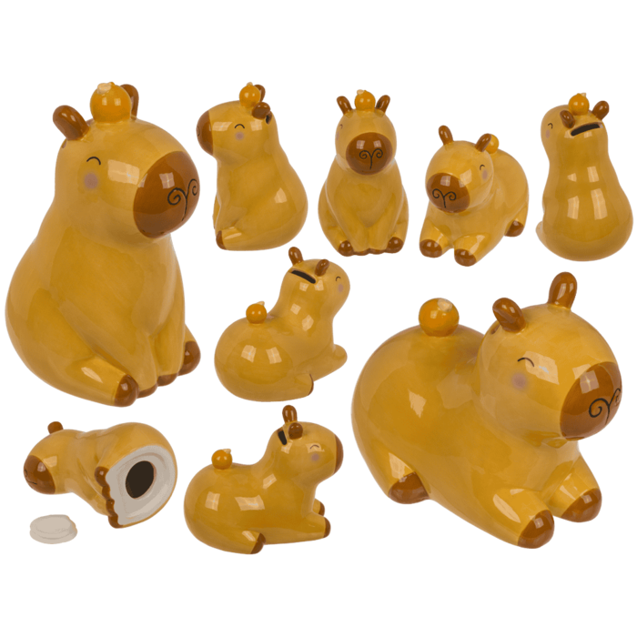 Spardose, Capybara, 15 x 9 cm, aus Dolomite,