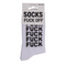 Tennis-Socken, Fuck Off, Größe 38-42,
