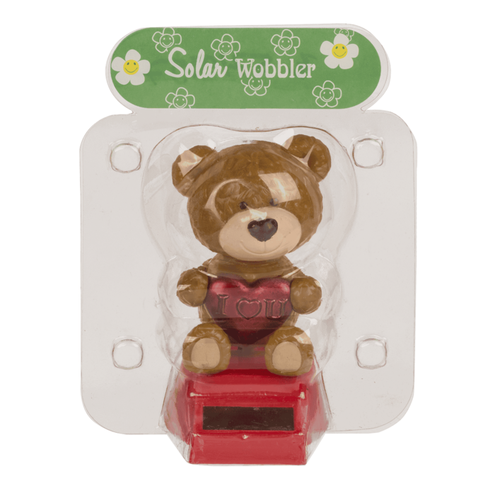 Bewegliche Figur, Love you-Bär ,mit Solarzelle,