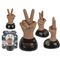 Bewegliche Figur, Peace Zeichen, mit Solarzelle,