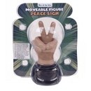 Bewegliche Figur, Peace Zeichen, mit Solarzelle,